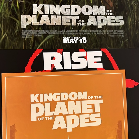 THREE Kingdom of the Planet of the Apes & Planet of Apes MOVIE POSTERS Disney - Picture 10 of 10